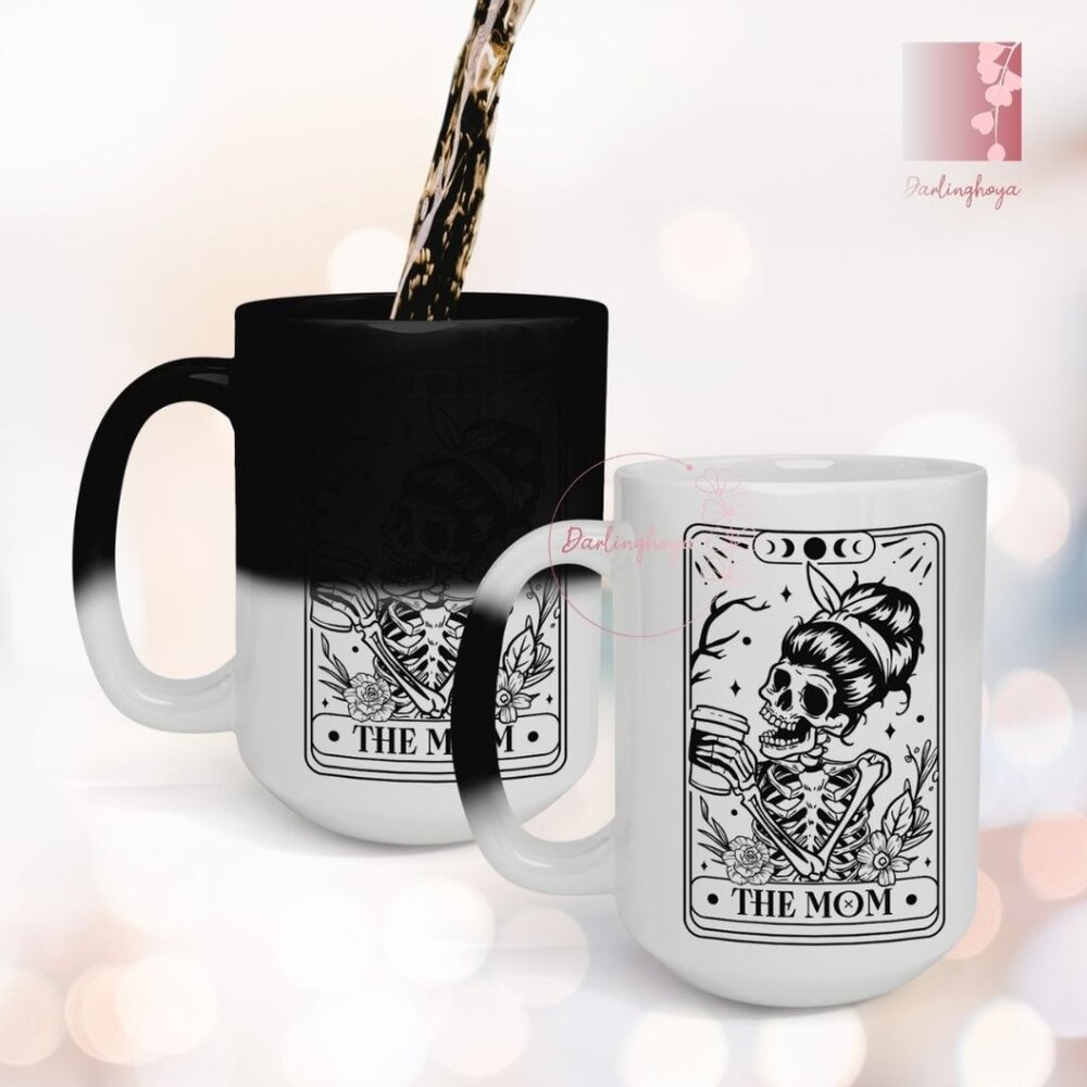 The Mom Tarot Card Color Changing 15 oz Mug
